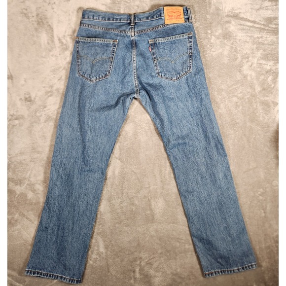 Levi's 505 Jeans Men's 36X32 Blue Straight Regular Fit‎ - Picture 14 of 16